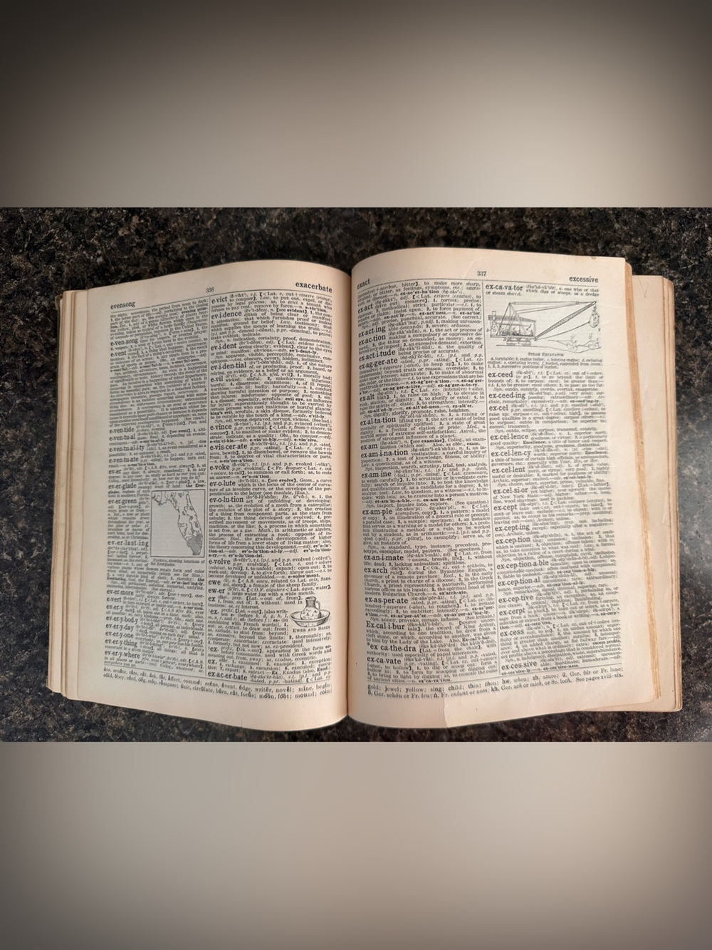 The Winston Simplified Dictionary - Olive Green Hardcover Vintage 1927 USA - Picture 5 of 6